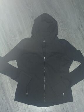 Black Women’s Hooded Zip Jacket - Performance Layer